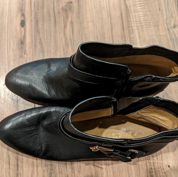 Coach Pauline Leather Ankle Booties 8.5M - Picture 5 of 8